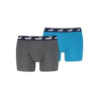 Puma PUMA ELEMENTS MEN LOGO ELASTIC BOXER 2P S Grey Melange / Blue 002 (893819) verschiedene S