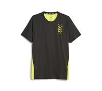 PUMA Herren Puma Fit Triblend Ultrabreathe Tee T Shirt, Puma Black-yellow Burst, L EU