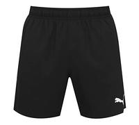 Puma Badeshorts Mid Herren 100% Polyester, elastischer Bund, Seitentaschen S Schwarz