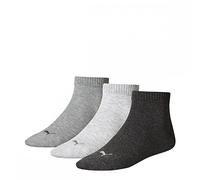 Puma Herren Quarters Socken 3P, Anthracite/l Mel Grey/m Mel Grey, 35/38, 251015