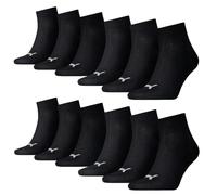 Puma Herren Quarters Sportsocken 12er Pack, Schwarz, 47-49