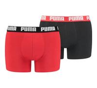 Puma Boxershorts Basic Boxer -786 Rot/Schwarz 2er Pack Größe M