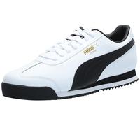 PUMA Roma Herren-Sneaker, Weiß-Schwarz-Team Gold Ah23, 45 EU