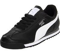 Puma Herren Roma Schuhe Sneaker, Schwarz Weiß Silberfarben, 46 EU