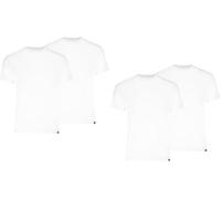 PUMA Herren Rundhals T Shirt Unterhemden Elements im 4er Pack (M, White)