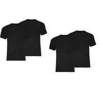 PUMA Herren Rundhals T Shirt Unterhemden Elements im 4er Pack (XL, Black)