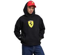 Hoodie PUMA "Scuderia Ferrari Sportswear Shield Hoodie Herren", Herren, Gr. XL, schwarz, Obermaterial: 32% Polyester, 68% Baumwolle; Kapuzenfutter: 100% Baumwolle; Rippe: 3% Elasthan, 97% Baumwolle, r