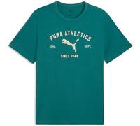 PUMA Herren Class T-Shirt mit Grafik L, Emerald Ice Green