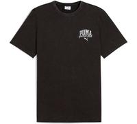 PUMA Unisex PUMA Class Washed Tee T-Shirts, PUMA Black, XXL