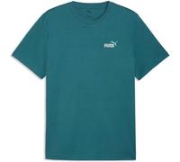 PUMA Essentials 2 Color Small No. 1 Logo T-Shirt Herren 41 - emerald ice M