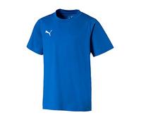 PUMA Herren Shirt Liga Casuals Tee Jr, Electric Blue Lemonade-Puma White, 164, 655634 02