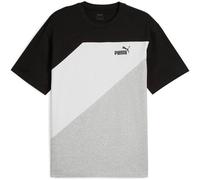 PUMA PUMA Power Colorblock Tee, Unisex-Erwachsene T-Stück, PUMA Black,