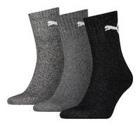 Puma Socken Short Crew 3er-Pack Unisex Grau/Schwarz Größe 47/49