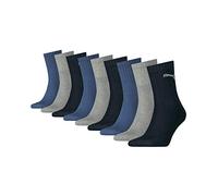 Puma Herren Socken Short Crew 3P Unisex - Navy/Grau/Nightshadow Blue - Gr. 35-38