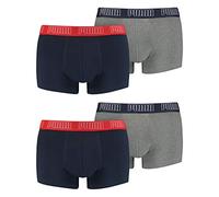 PUMA Mens Basic Men's (2 Pack) Trunks, Blue/Grey Melange, XL (2er Pack)