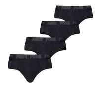 PUMA Herren Slips, 4er Pack - Basic Brief ECOM, Cotton Stretch, Everyday Schwarz L