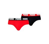 Puma Herren Slips Everyday – 2er Pack, rot/schwarz, Gr. M