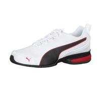 PUMA Unisex Leader VT SL Laufschuhe, Puma White-Puma Black-Flame Scarlet, 40.5 EU
