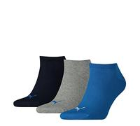 PUMA Herren Sneaker Trainer Plain Socken, Blau / Grau Melange, 43-46 EU