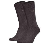 PUMA Herren Socken, 2er Pack - Classic, Kurzsocken, Logo, einfarbig Grau / 43-46 43-46 Grau