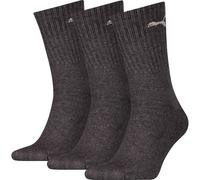 Socken PUMA "PUMA UNISEX CREW SOCK 3P", Herren, Gr. 47-49, grau (anthrazit), Baumwollmischung, normal, Socken Socken, mit farblichem Logo (65057203-47) anthrazit