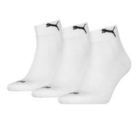Puma Quarter-Socken (gepolstert) – Unisex, Weiß, Neu, Größe 39-42 EU
