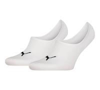 PUMA UNISEX FOOTIE 2P HIGH CUT, 35/ WHITE - 43-46