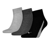 PUMA Herren Socken UNISEX LIFESTYLE QUARTER 3P (701228830) 39-42 BLACK / WHITE