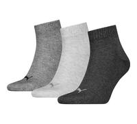 PUMA Herren Socken UNISEX QUARTER PLAIN 3P (701230337) 35-38 Grau