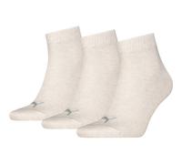 Puma Quartersocken Quarter Plain 3P – Unisex Oatmeal Größe 39-42 (3er Pack)