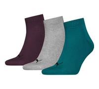 PUMA Herren Socken UNISEX QUARTER PLAIN 3P (701230337) 43-46 GREEN COMBO