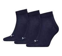 PUMA unisex Quarter Sportsocken Kurzsocken Socken 3 Paar, Farbe:Blau, Menge:3 Paar (1x 3er Pack), Größe:43-46, Artikel:-321 navy