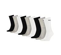 PUMA Herren Sportsocken Unisex 9P, Farbe:325 - white/grey/black, Socken & Strümpfe:35-38