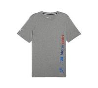 PUMA Herren Standard BMW MMS Logo T-Shirt + Medium Grey Heather SS24 Small