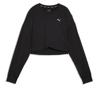 PUMA Herren Sweatshirt CLOUDSPUN CROSSOVER CREW - SHORT (525879) S Schwarz