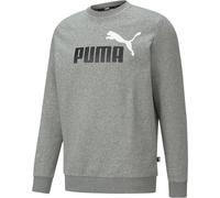 PUMA Herren Sweatshirt ESS 2 Col Big Logo Crew (586762) S MEDIUM GRAY HEATHER