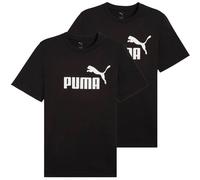 PUMA Herren T-Shirt 2er Pack - ESS No.1 Logo Tee, Rundhals, Kurzarm, uni XL Schwarz