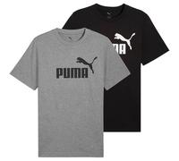 PUMA Herren T-Shirt 2er Pack - ESS No.1 Logo Tee, Rundhals, Kurzarm, uni XL Mehrfarbig