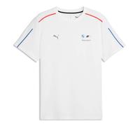 PUMA Herren T-Shirt - BMW Motorsport, Sportswear, Small Logo Tee, Baumwolle Weiß XL