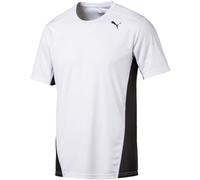 PUMA Herren T-Shirt Cross The Line Tee, Puma White-Puma Black, XL, 515100