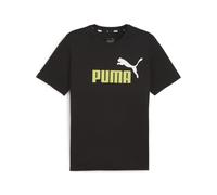 Puma Herren T-Shirt ESS+ 2 Col Logo Tee 586759-59 M Puma Black-Lime Sheen