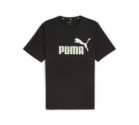 Puma Herren T-Shirt ESS+ 2 Col Logo Tee 586759-97 L Puma Black-Fresh Mint