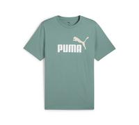 PUMA T-Shirt ESS 2 Color No. 1 Logo Tee – Unisex – Green Moon