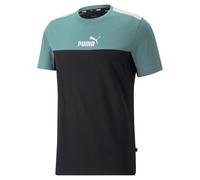 Puma Herren T-Shirt ESS+ Block Tee 847426-50 S Mineral Blue