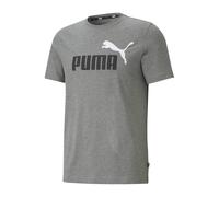 Puma Herren T-Shirt ESS+ 2 Col Logo Tee 586759-03 S Medium Gray Heather