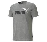 PUMA Herren T-Shirt - ESS+ Essentials 2 Col Logo Tee, Rundhals, Kurzarm, uni M Grau