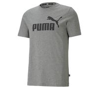 PUMA Herren Ess Logo Tee T shirt, Medium Gray Heather, L EU
