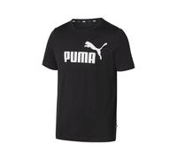Puma Herren T-Shirt ESS Logo Tee, aus reiner Baumwolle (Schwarz, L) schwarz L