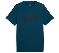 PUMA Herren T-Shirt - ESS No.1 Logo Tee, Rundhals, Kurzarm, uni Blau (Midnight Petrol) / 3XL 3XL Blau