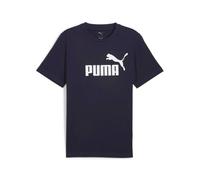 PUMA Herren T-Shirt - ESS No.1 Logo Tee, Rundhals, Kurzarm, uni Dunkelblau L